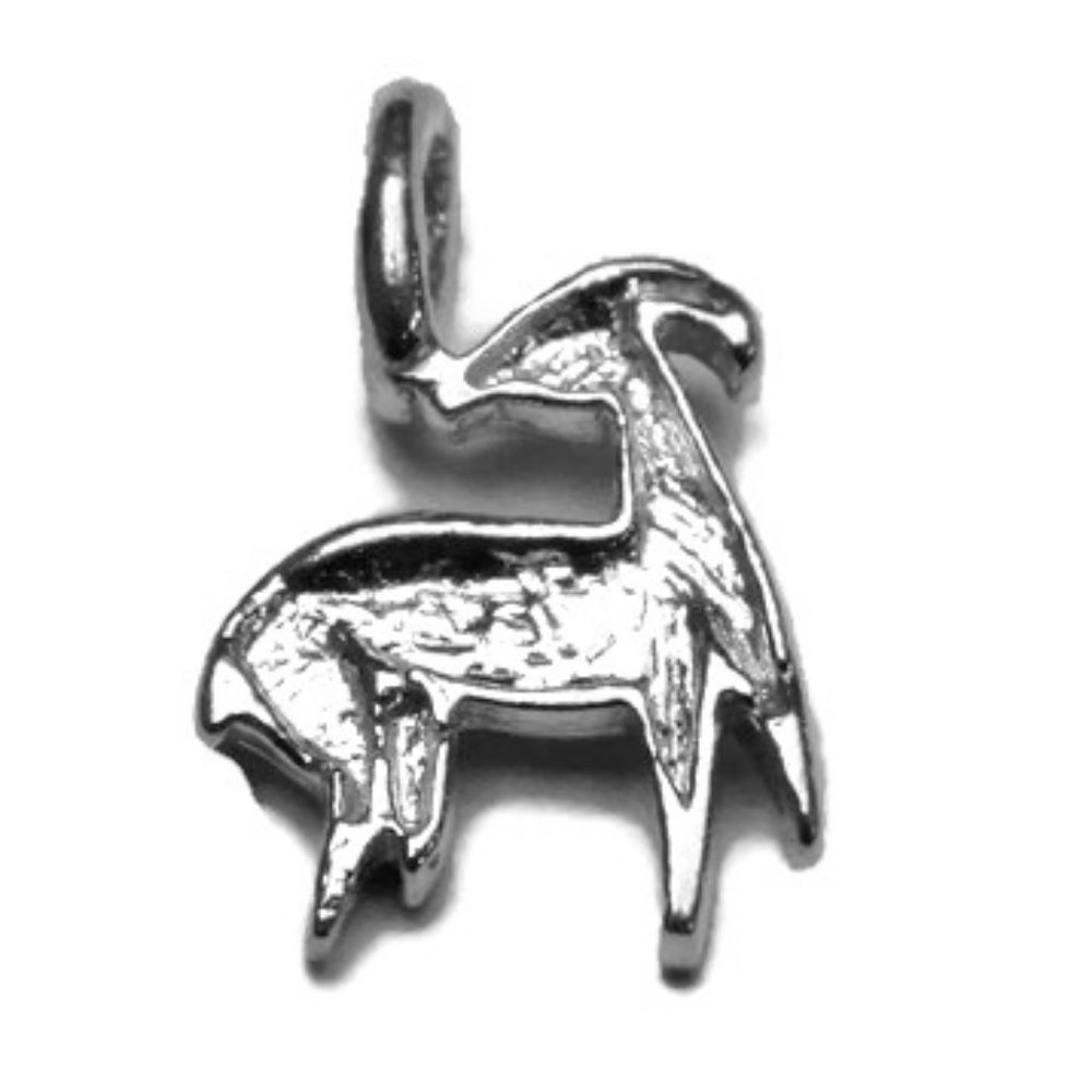 .925 Sterling Silver Zodiac Aries charm pendant - Picture 1 of 5